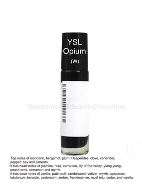 YSL (W) Opium Type Fragrance Oil 1/3 Oz Glass Roll-On Bottle